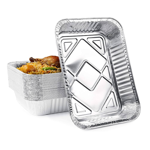 BANDEJA DE ALUMINIO 43CM X 31CM X 6CM MEDIANA 1/50