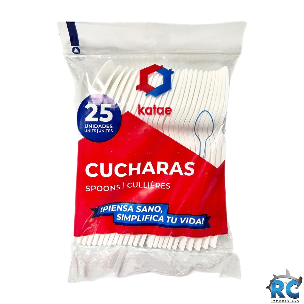 CUCHARA BLANCA KATAE 40/25 CAJA