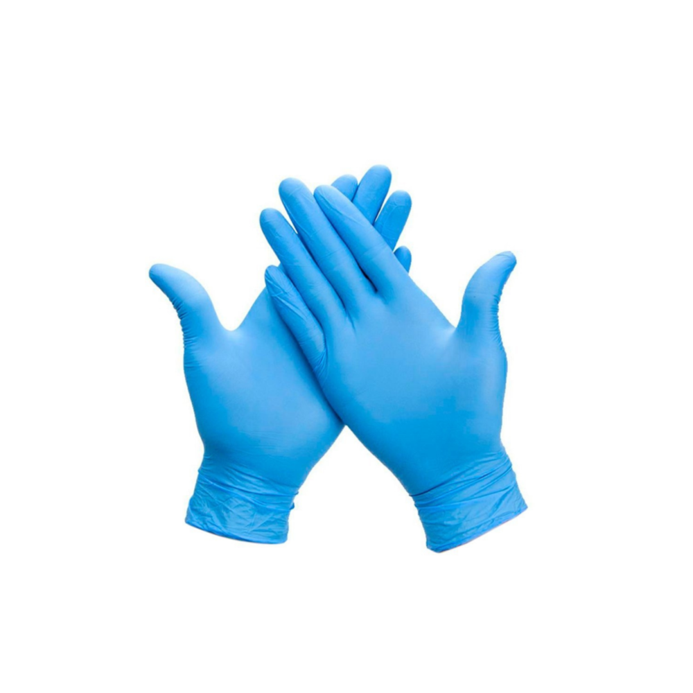 GUANTES DE NITRILO AZUL SIZE M 1/100
