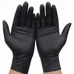 GUANTES DE NITRILO NEGRO SIZE M 1/100