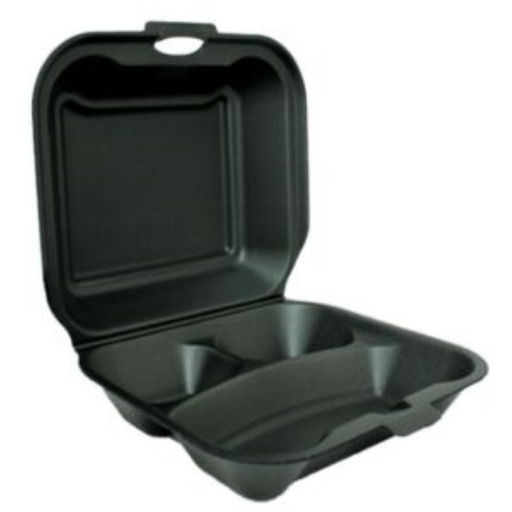 [RFR-902148] BANDEJA 8X8 CON DIVISION COLOR NEGRO 2/100
