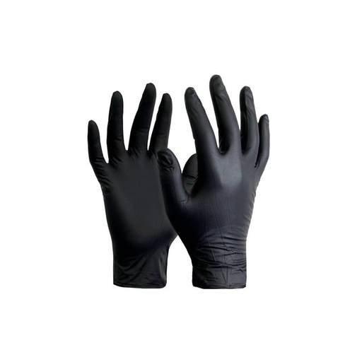 GUANTES DE NITRILO NEGRO SIZE L 1/100